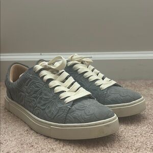 Frye Gray Embossed Sneakers